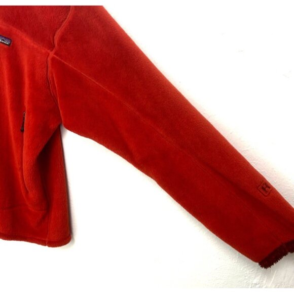 VTG Y2K 00s Patagonia Men's R4 Soft Fleece Jacket Red Full Zip Polartec Size XL - Picture 4 of 11